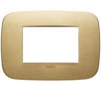 VIMAR - 19683.12.01 Placca Round 3M ottone spazzolato