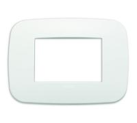 Vimar 19683.26 Placca Round, 3 moduli, Polar