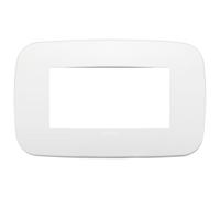 Vimar 19684.26 ARKÉ Placca Round 4M, 14,45x9x0,85cm, Metallo, Polar Matt