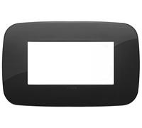 Placca Vimar Arke Round 4 Moduli nero 19684.81