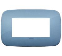 Placca Vimar Arkè Round 4 Moduli Tecnopolimero Blu 19684.86