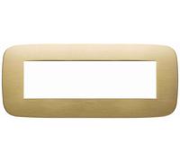 VIMAR - 19687.12.01 Placca Round 7M ottone spazzolato