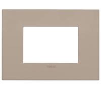 Placca 3m Vimar metallo tortora fit 19953.32