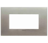 VIMAR - 19954.08 Placca fit 4M acciaio spazzolato