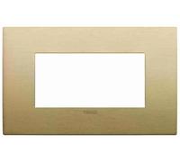 VIMAR - 19954.12.01 Placca fit 4M ottone spazzolato