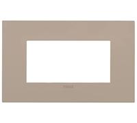 Placca fit 4 moduli, metallo, tortora VIMAR 19954.32