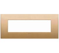 VIMAR - 19957.12.01 Placca fit 7M ottone spazzolato