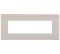 Placca fit 7 moduli metallo sabbia di lipari Vimar 19957.31