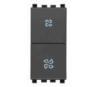 VIMAR - 20063 Commutatore 2P 10AX fan-coil grigio