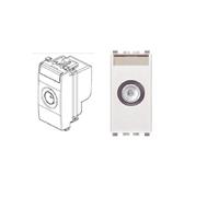 VIMAR 20300.10.B PRESA TV - RD - SAT PASSANTE MASCHIO BIANCO SERIE EIKON