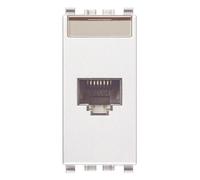 Presa dati Rj45 Vimar Eikon bianco Cat 5E UTP 20338.8.B