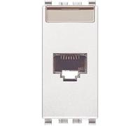 Presa RJ45 NETSAFE CATEGORIA 5e UTP Vimar Eikon 20339.11.B bianco