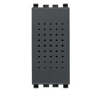 Vimar 20373.SR Eikon Suoneria/ronzatore, funzione settabile staccando e ruotando il coperchio di 180°, alimentazione 230 V~ 50-60 Hz, grigio