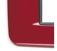 VIMAR 20684/04 - PLACCA Round 4M Rosso Imperiale Metal