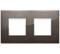 VIMAR - 21643.06 Placca 4M (2+2) int71 nero zaffiro