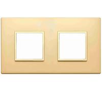 VIMAR - 21643.G10 Placca 4M(2+2) int71 oro totale satinato