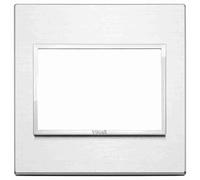 VIMAR - 21648.01 Placca 3M BS alluminio brillante