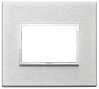 Placca Vimar Eikon Evo 3 moduli grigio next 21653.02