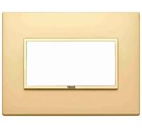 VIMAR - 21654.G10 Placca 4M oro totale satinato