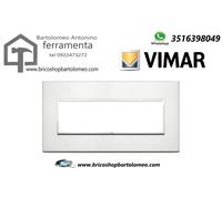 Placca 7M alluminio brillante Vimar Eikon Evo 21657.01