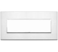 VIMAR - 21657.01 Placca 7M alluminio brillante