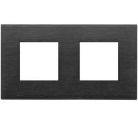 VIMAR - 22643.13 Placca 4M (2+2)int71 nero spazzolato