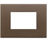 Placca 3M bronzo scuro spazzolato Vimar 22653.12