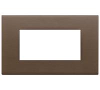 VIMAR 22654.12 PLACCA 4M 4 MODULI metallo spazzolato, bronzo scuro spazzolato