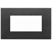 VIMAR - 22654.13 Placca 4M nero spazzolato