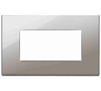 VIMAR - 22654.83 Placca 4M cromo nero