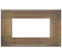 VIMAR 22654.87 PLACCA 4M 4 MODULI metallo esclusivo, bronzo antico spazzolato