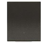 VIMAR 30004.2G Linea deviatore illuminabile, 1 polo, 2 m, allineato, nero