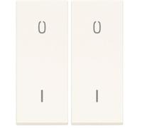 VIMAR 30016.B LINEA Interruttore illuminabile, Max 250 W per lampade con alimentatore integrato (IEC 60669-1:2017), bianco (Confezione da 2)