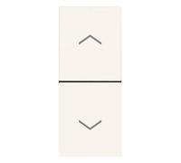 Vimar 30062.B Linea 2 pulsanti con frecce direzionali 1 modulo 1 m, bianco