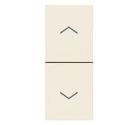 Vimar 30062.C Linea 2 pulsanti con frecce direzionali 1 polo 1 m, canapa | Due pulsanti interbloccati 1P NO + 1P NO 10 A 250 V~, con frecce direzionali, colore canapa