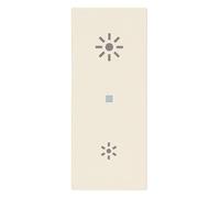 Vimar 30135.C Dimmer universale Linea a taglio di fase, con comando ON/OFF e regolazione con pulsanti incorporati o da più punti con pulsanti NO