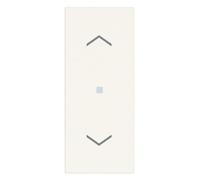 Vimar 30196.B Linea Commutatore per tapparella centralizzabile Quid, con orientamento delle lamelle, possibilità di memorizzare la posizione, bianco