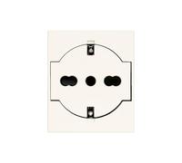 Presa 2P+T P40 universale a filo bianco serie Linea Vimar 30211.B