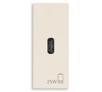 Vimar 30292.C25C Linea presa USB C per ricarica 25W da incasso 1m canapa