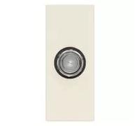 Vimar 30318.C Linea Presa coassiale con connettore femmina tipo F, canapa, Collegamento in ingresso e in uscita mediante connettore maschio tipo F 01654