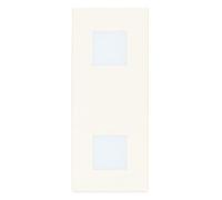 Vimar 30388.B Linea doppia spia 1 modulo per 2 luci, LED esclusi, bianco