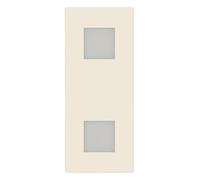 Vimar 30388.C Linea doppia spia 1 modulo per 2 luci, LED esclusi, canapa