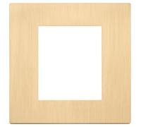 Vimar 30642.70.01 Linea Placca 2 moduli, metallo, oro spazzolato