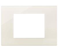 Vimar 30653.41 Linea Placca 3 Moduli, Tecnopolimero, Dimensioni 12.28 x 8.8 x 1.03 cm, Colore Reflex canapa