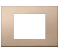 Vimar 30653.71 LINEA Placca 3M, 12,28x8,8x1,03cm, Metallo, Bronzo