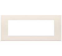 Vimar 30657.01 LINEA Placca 7 moduli in tecnopolimero, dimensioni 20.85 x 8.8 x 1.04 cm, color canapa