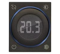 Termostato a rotella Vimar Linea IoT 2 Moduli Nero 30810.G