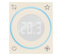 VIMAR 30811.C Linea Termostato Smart a rotella 2M, tecnologia IoT standard Bluetooth 5.0, ingresso per sensore di temperatura esterna, riscaldamento e condizionamento, alimentazione 100-240 V, canapa