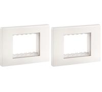 VIMAR 30943.00 Calotta da Parete IP55, 3 Moduli Linea, con Viti, per Scatole da Incasso, Bianco (Confezione da 2)