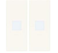 VIMAR 31000A.DB Linea Copritasto intercambiabile 1 modulo assiale, con diffusore illuminabile e personalizzabile con simbolo retroilluminabile, bianco (Confezione da 2)